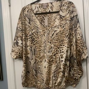 Chicos Animal Snake Print Size 2